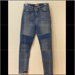Levi’s 721 Vintage High Rise Skinny With Patchwork